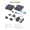 StarTech.com HDMI KVM Extender Over IP Network, 4K 60Hz, Driverless, HDMI and USB Over Ethernet/CAT6, AVoIP, Transmitter and Receiver Kit, Includes Mounting Kits