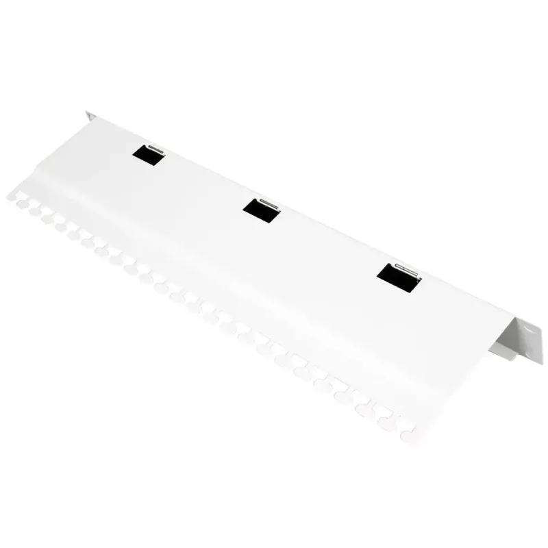 Cable duct ROLINE 10-inch cable entry with brush strip 1U grey