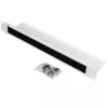 Cable duct ROLINE 10-inch cable entry with brush strip 1U grey