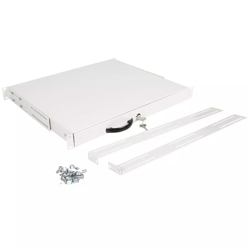 Keyboard tray ROLINE 19-inch 1U 400 T lockable grey