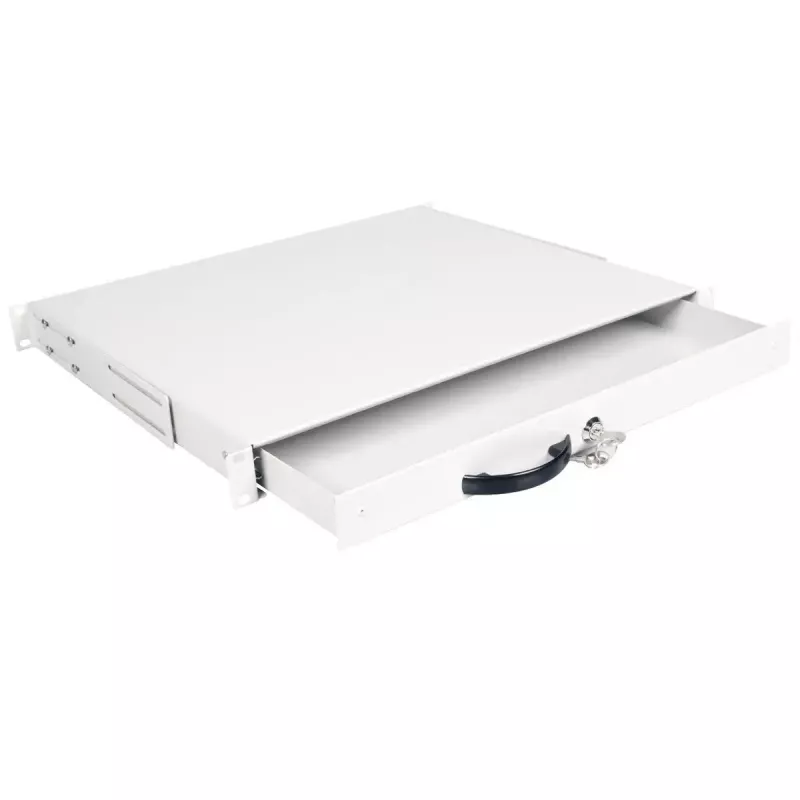 Keyboard tray ROLINE 19-inch 1U 400 T lockable grey