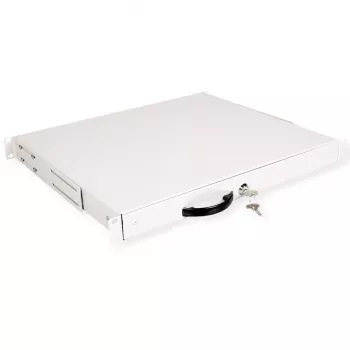 Keyboard tray ROLINE 19-inch 1U 400 T lockable grey