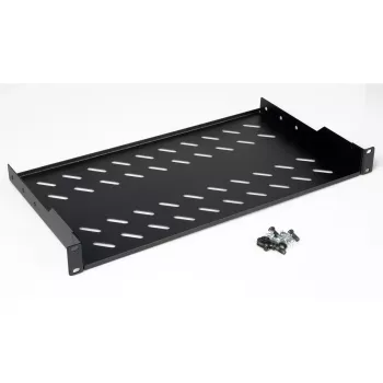 Rack shelf ROLINE 19-inch 1U 250mm depth 15kg black