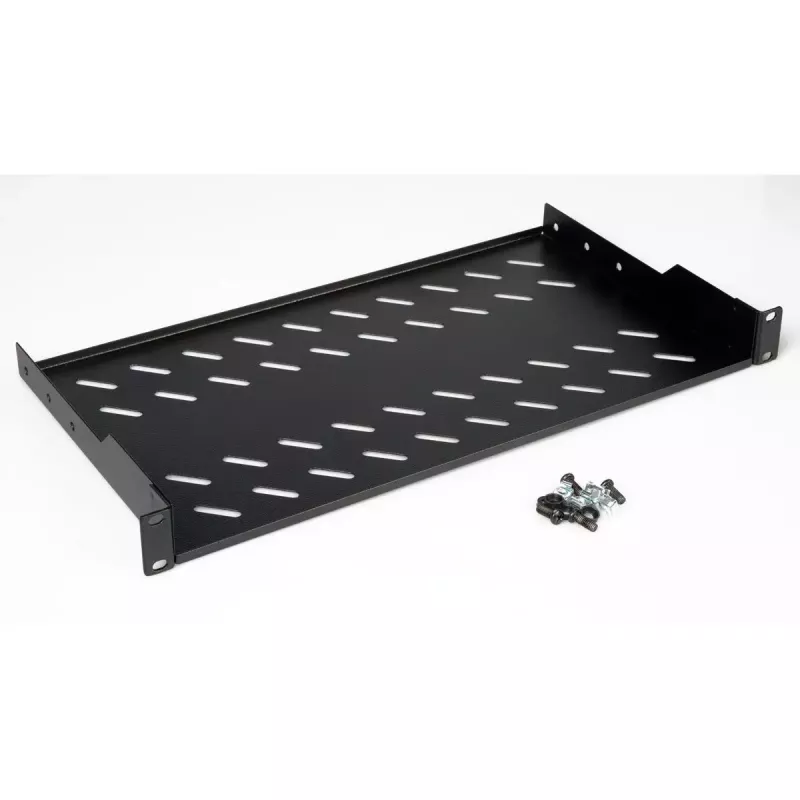 Rack shelf ROLINE 19-inch 1U 250mm depth 15kg black
