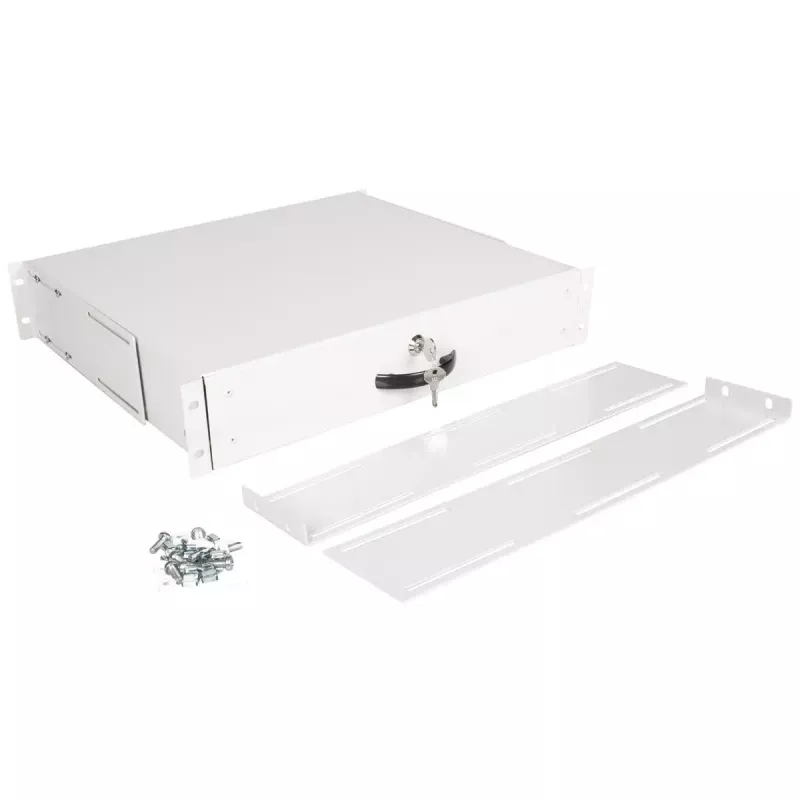 Keyboard tray ROLINE 19-inch 2 U 400 T lockable grey