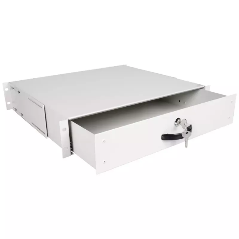 Keyboard tray ROLINE 19-inch 2 U 400 T lockable grey