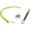 ROLINE 220mm Rack Earthing Kit with 6 Grounding Cables, Green/Yellow, for 19 inch Cabinets