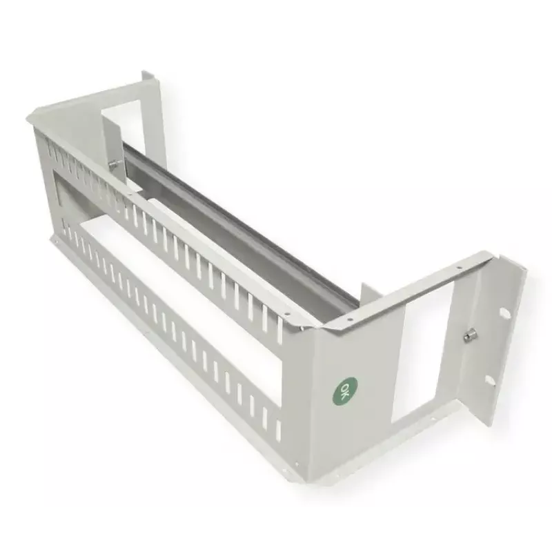 Rack rail ROLINE 26.21.0102 — steel silver, 1 pc, for 19 inch rack mounting