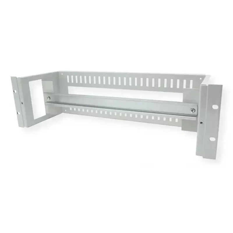 Rack rail ROLINE 26.21.0102 — steel silver, 1 pc, for 19 inch rack mounting