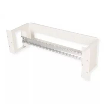 Rack rail ROLINE 26.21.0102 — steel silver, 1 pc, for 19 inch rack mounting