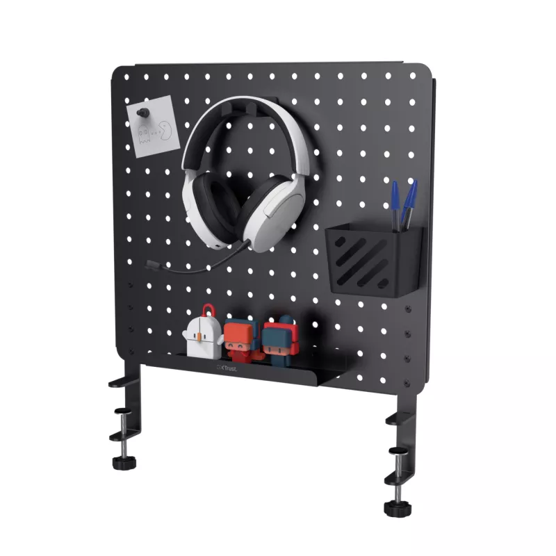 Desk Organizer Set Trust GXT 724 Vesto Black 600x20x470 mm