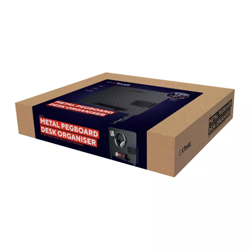 Desk Organizer Set Trust GXT 724 Vesto Black 600x20x470 mm