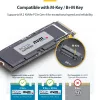 StarTech.com USB4 M.2 NVMe Enclosure, 40Gbps, External USB-C/Thunderbolt NVMe SSD Enclosure, Aluminum Heatsink Case, B+M/M-Key