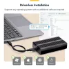 StarTech.com USB4 M.2 NVMe Enclosure, 40Gbps, External USB-C/Thunderbolt NVMe SSD Enclosure, Aluminum Heatsink Case, B+M/M-Key