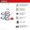 Displex Full Cover Camera Lens Glass iPhone 17 Pro Max, 10H, Full Camera Protector, Quick Mount, 2-Pack