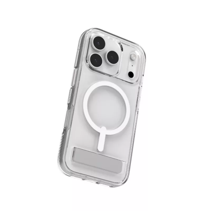 Cover ZAGG Crystal Palace Snap Kickstand Case for Apple iPhone 17 Pro Transparent