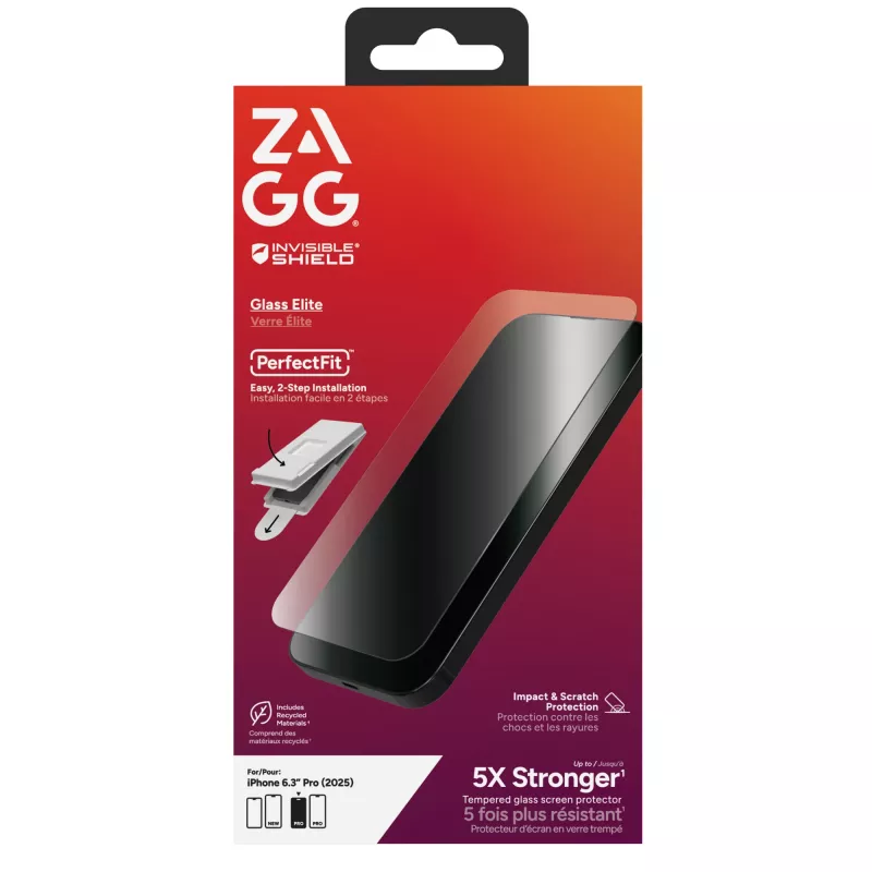 InvisibleShield Glass Elite Screen Protector For Apple iPhone 17 Pro
