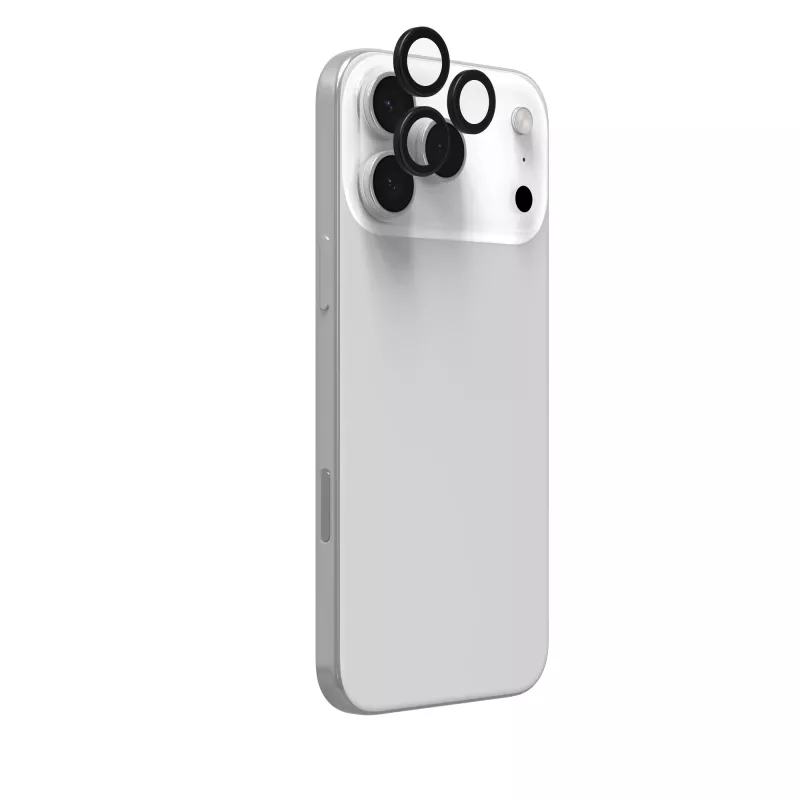 InvisibleShield Glass Elite (CameraRings) Lens Protection For Apple iPhone 17 Pro/17 Pro Max 16 Pro/16 Pro Max/15 Pro/15 Pro Max Black