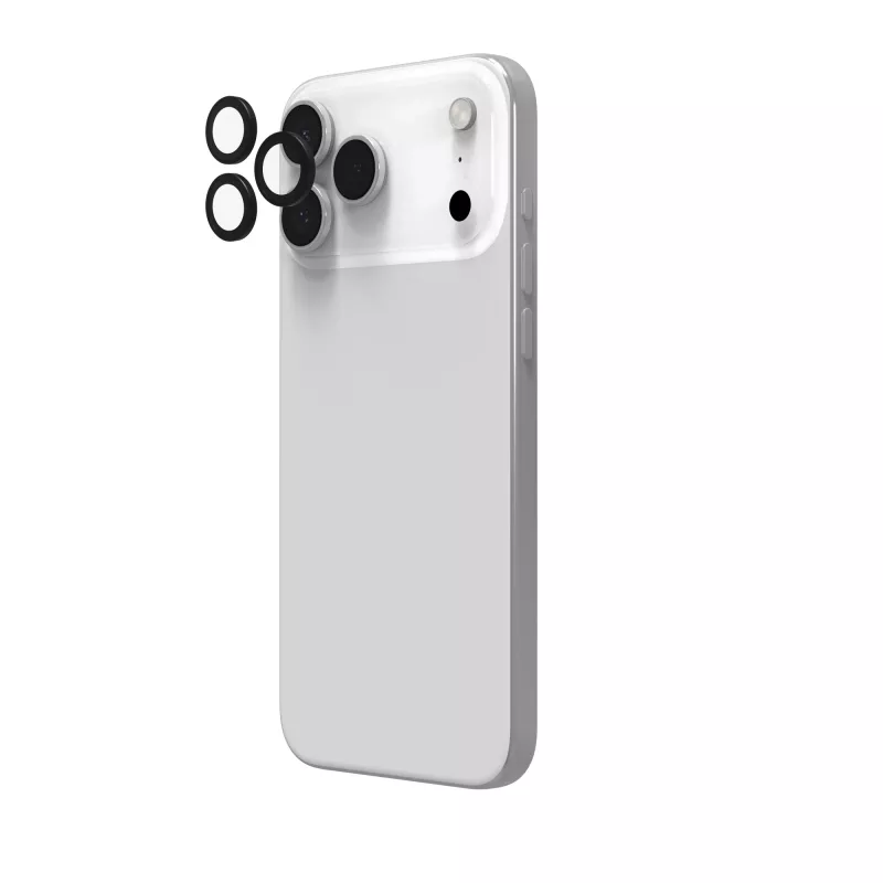InvisibleShield Glass Elite (CameraRings) Lens Protection For Apple iPhone 17 Pro/17 Pro Max 16 Pro/16 Pro Max/15 Pro/15 Pro Max Black