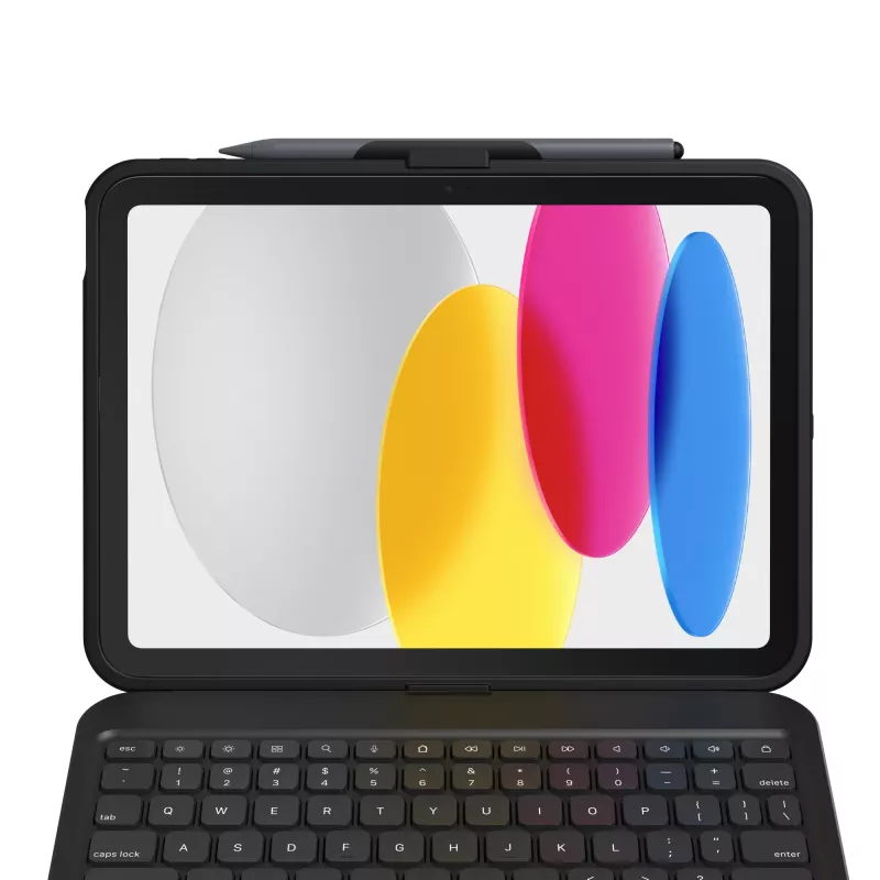 ZAGG Tough Keys-Apple-iPad 10th Gen/A16-Black-German(B2B Brown Box)