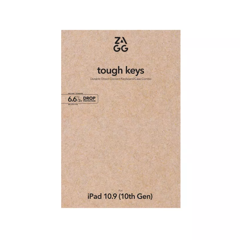 ZAGG Tough Keys-Apple-iPad 10th Gen/A16-Black-German(B2B Brown Box)