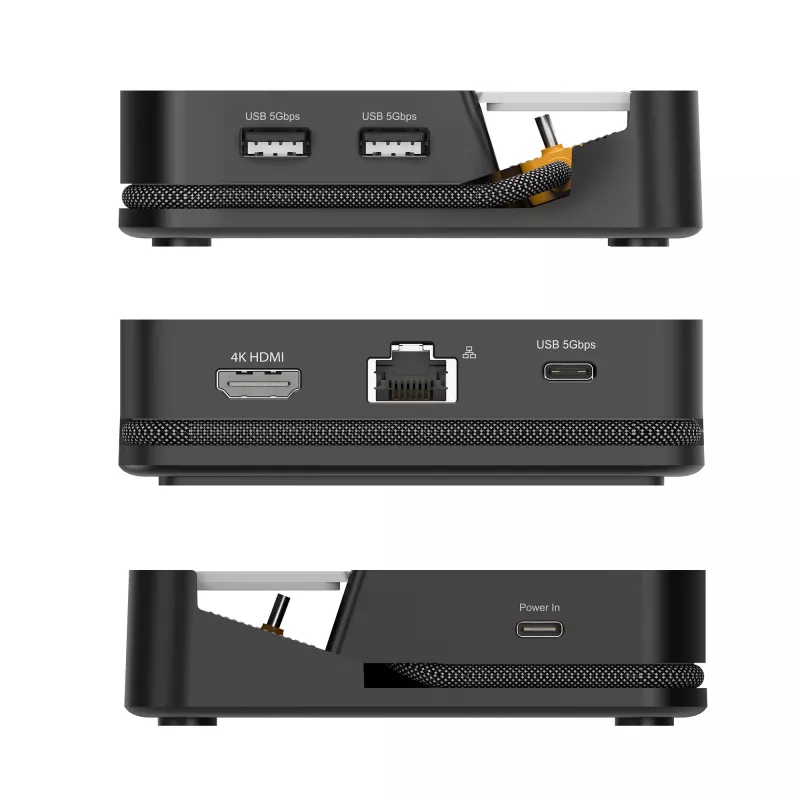 Mobile device dock station j5 create JCD624-N USB Type-C for iPhone 16/15 & Samsung Galaxy series, 100×250×28.5 mm, 238 g, Black/Grey