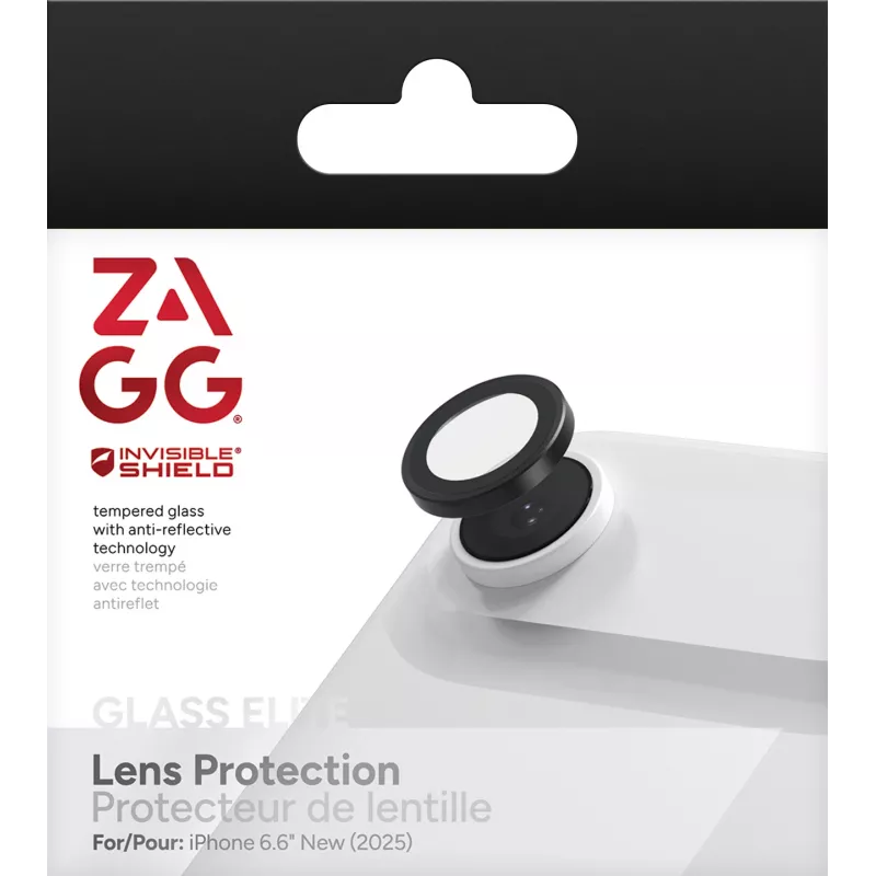 InvisibleShield Glass Elite (CameraRings) Lens Protection For Apple iPhone 17 Air Black