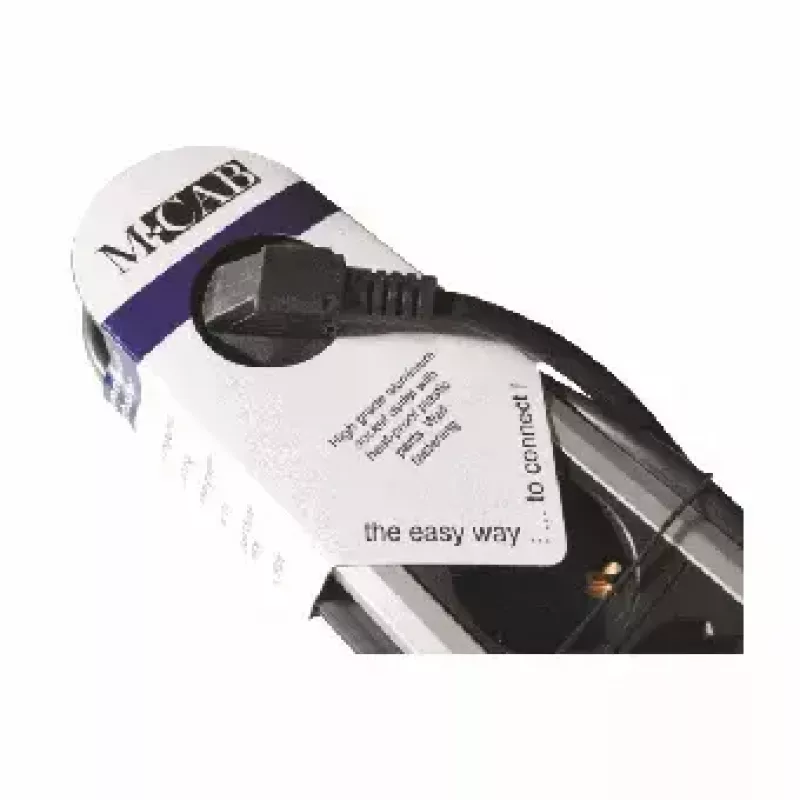 Power Extension M-Cab POW0001 2m 6 AC Outlets Indoor Black Silver