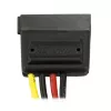 StarTech.com 6in 4 Pin LP4 to SATA Power Cable Adapter, Molex (4-pin), SATA 15-pin, 0.152 m, Male, Straight, Straight