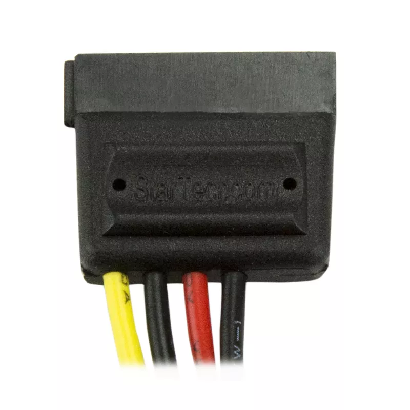 StarTech.com 6in 4 Pin LP4 to SATA Power Cable Adapter, Molex (4-pin), SATA 15-pin, 0.152 m, Male, Straight, Straight
