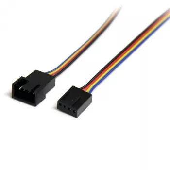 StarTech.com 12in 4 Pin Fan Power Extension Cable - M/F, Molex (4-pin), Molex (4-pin), 0.305 m, Male, Female, Straight