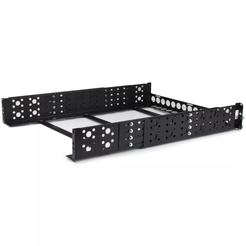 StarTech.com 2U Fixed 19 inch Adjustable Depth Universal Server Rack Rails