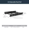 StarTech.com 2U Fixed 19 inch Adjustable Depth Universal Server Rack Rails
