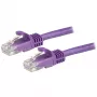 StarTech.com 15m CAT6 Ethernet Cable - Purple CAT 6 Gigabit Ethernet Wire -250MHz 100W PoE RJ45 UTP Network/Patch Cord Snagless w/Strain Relief Individually Tested