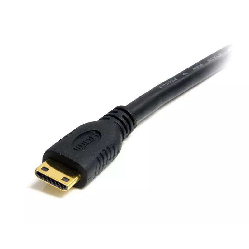 StarTech.com 50cm Mini HDMI to HDMI Cable with Ethernet - 4K 30Hz High Speed Mini HDMI to HDMI Adapter Cable - Mini HDMI Type-C Device to HDMI Monitor/Display - Durable Video Converter Cord