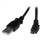 StarTech.com 2m Micro USB Cable - A to Down Angle Micro B, 2 m, USB A, Micro-USB B, USB 2.0, 0.48 Gbit/s, Black