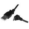 StarTech.com 2m Micro USB Cable - A to Down Angle Micro B, 2 m, USB A, Micro-USB B, USB 2.0, 0.48 Gbit/s, Black