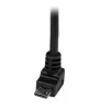 StarTech.com 2m Micro USB Cable - A to Down Angle Micro B, 2 m, USB A, Micro-USB B, USB 2.0, 0.48 Gbit/s, Black
