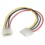 StarTech.com 12in LP4 Power Extension Cable - M/F, Molex (4-pin), Molex (4-pin), 0.304 m, Male, Female, Straight
