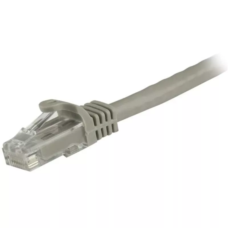 StarTech.com 1.5m CAT6 Ethernet Cable - Grey CAT 6 Gigabit Ethernet Wire -250MHz 100W PoE RJ45 UTP Network/Patch Cord Snagless w/Strain Relief Individually Tested