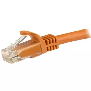 StarTech.com 1.5m CAT6 Ethernet Cable - Orange CAT 6 Gigabit Ethernet Wire -250MHz 100W PoE RJ45 UTP Network/Patch Cord Snagless w/Strain Relief Individually Tested