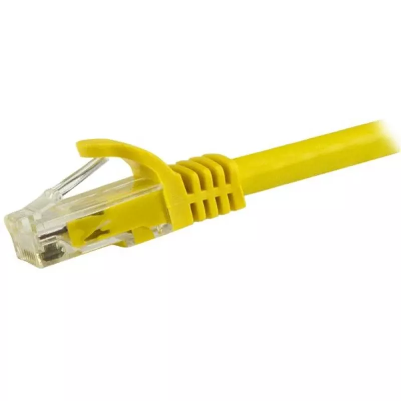 StarTech.com 1.5m CAT6 Ethernet Cable - Yellow CAT 6 Gigabit Ethernet Wire -250MHz 100W PoE RJ45 UTP Network/Patch Cord Snagless w/Strain Relief Individually Tested