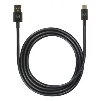 USB A to USB C cable MOBILIS 020013 — 1 m, data 0.48 Gbit/s, black