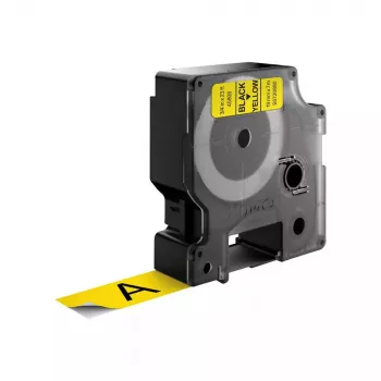 DYMO Authentic D1 Labels | Black Print on Yellow Tape | 19 mm x 7 m | Self-Adhesive Labels for LabelManager Label Makers | Made in Europe