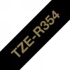 Brother TZE-R354 label-making tape Gold on black