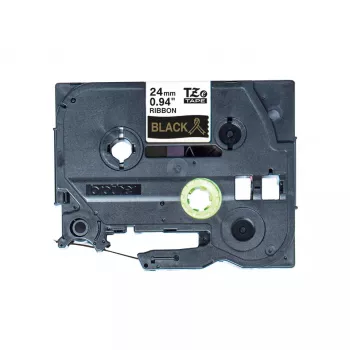 Brother TZE-R354 label-making tape Gold on black