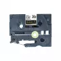 Brother TZE-R354 label-making tape Gold on black