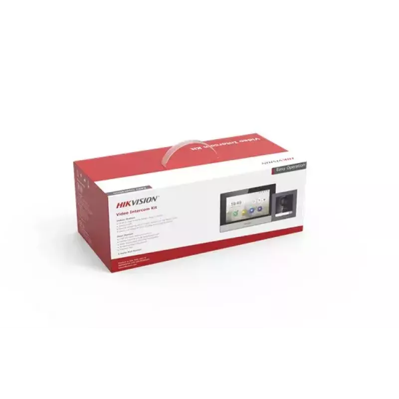 Video Intercom System Hikvision DS-KIS602 2 MP 7 inch Black Grey