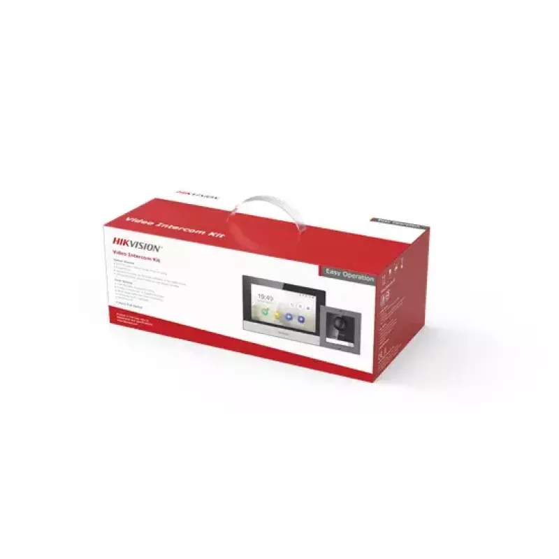 Video Intercom System Hikvision DS-KIS602 2 MP 7 inch Black Grey