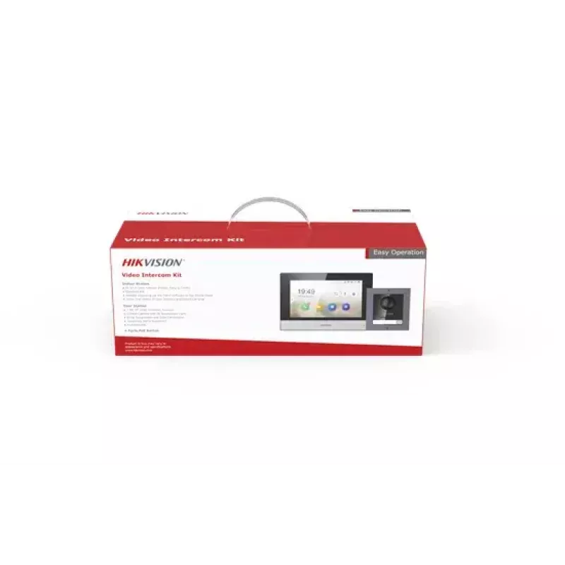 Video Intercom System Hikvision DS-KIS602 2 MP 7 inch Black Grey